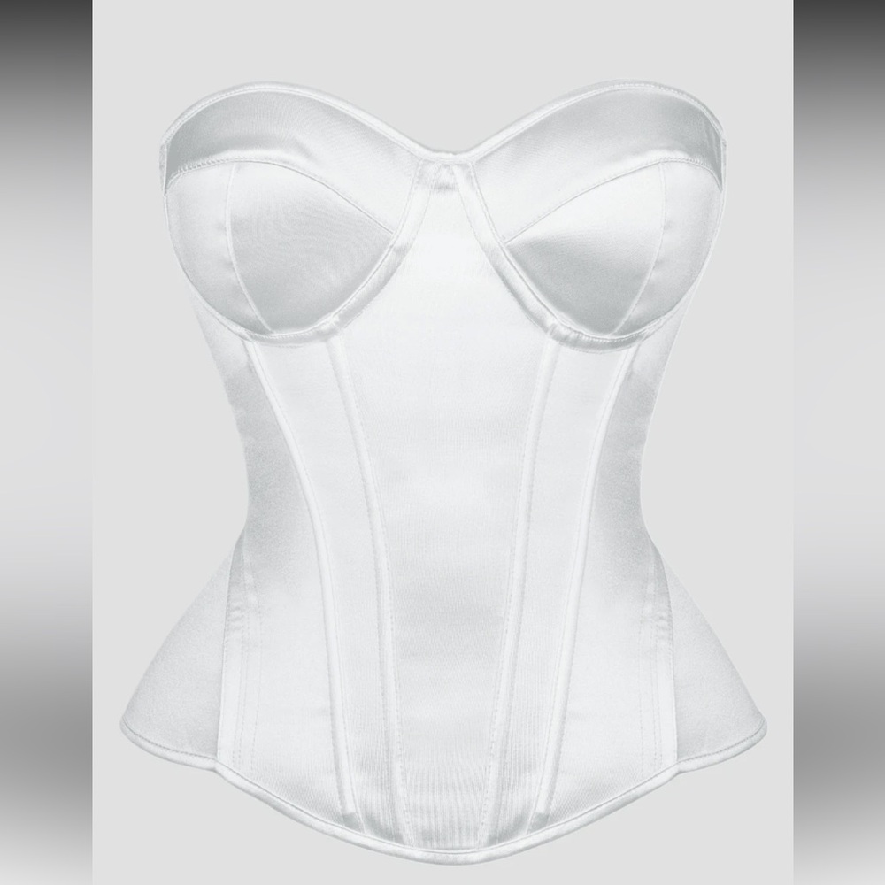 NEW Elegant White Corset Bustier